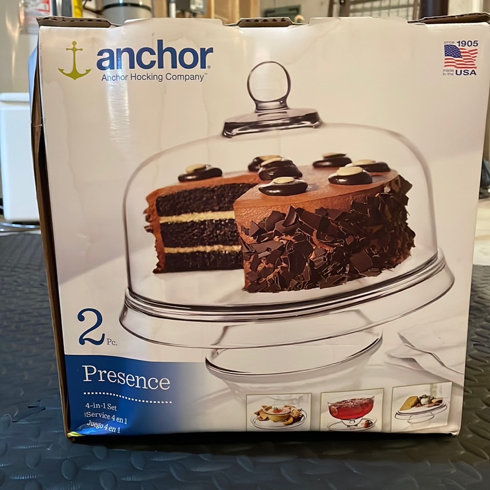 Anchor Cake Platter/Punch Bowl